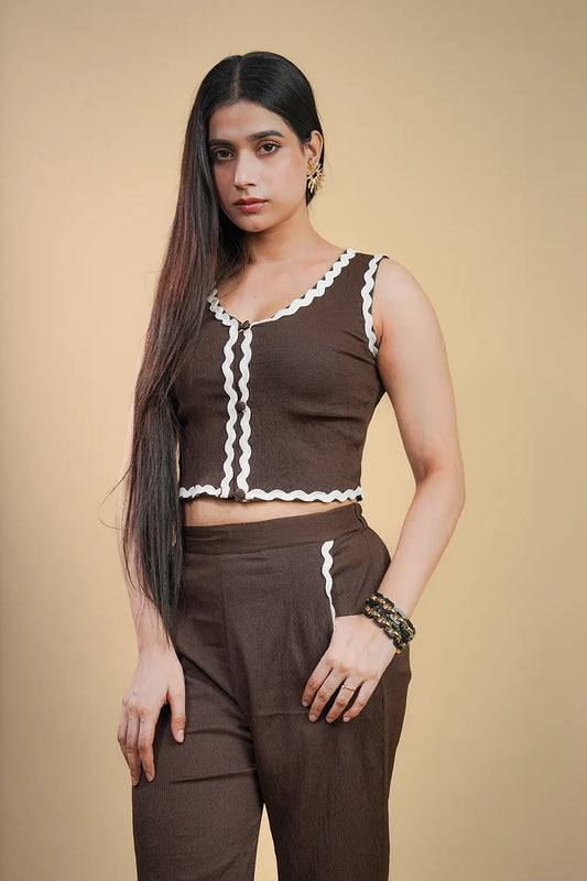 Cocoa Lace Coord Set