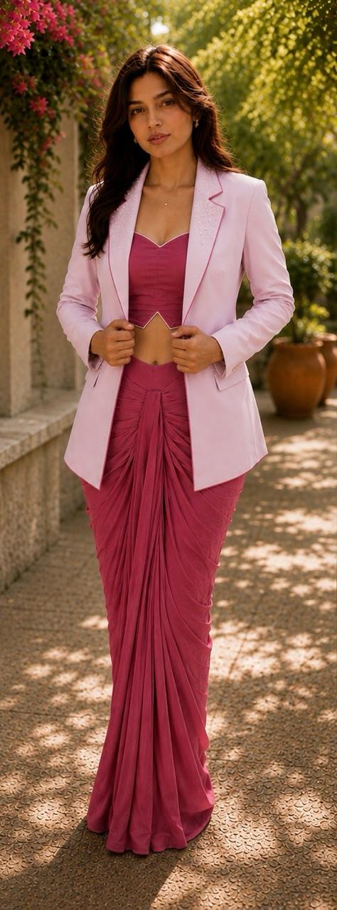 Gulaab draped 3 piece set