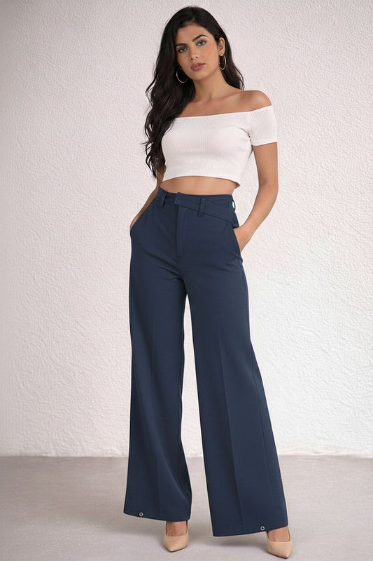 Semi Formal Wide-Leg Pants