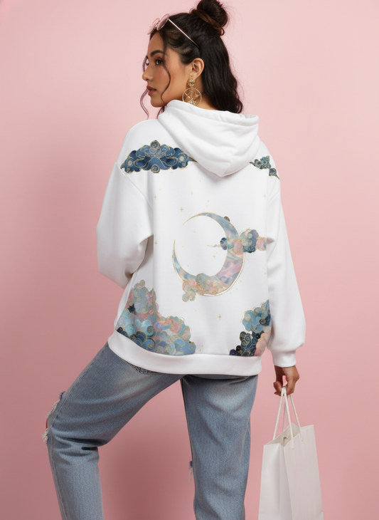 Clouded Relaxed Fit Hoodie