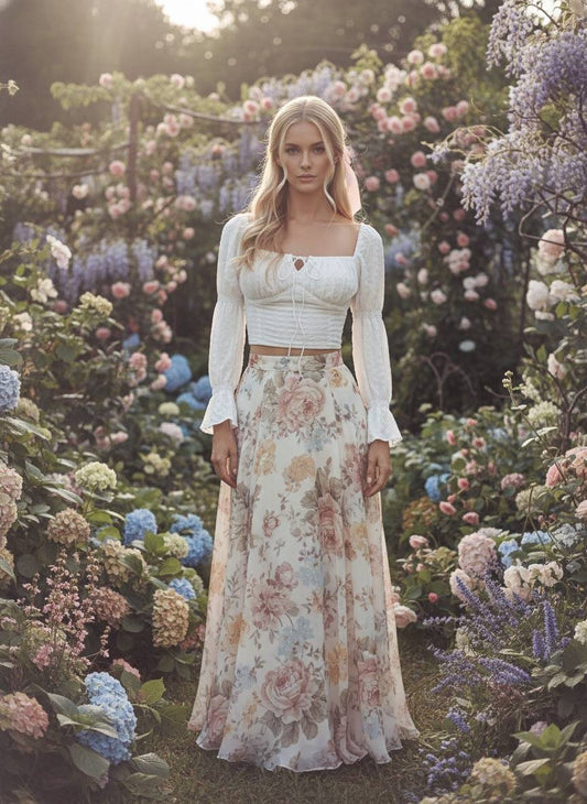 Puff Sleeve Crop Top