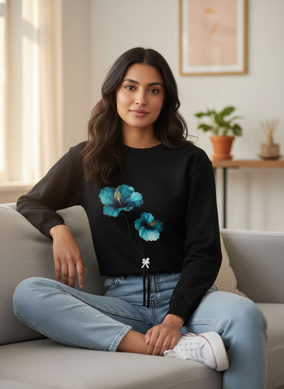 3D Flower Sweatshirt