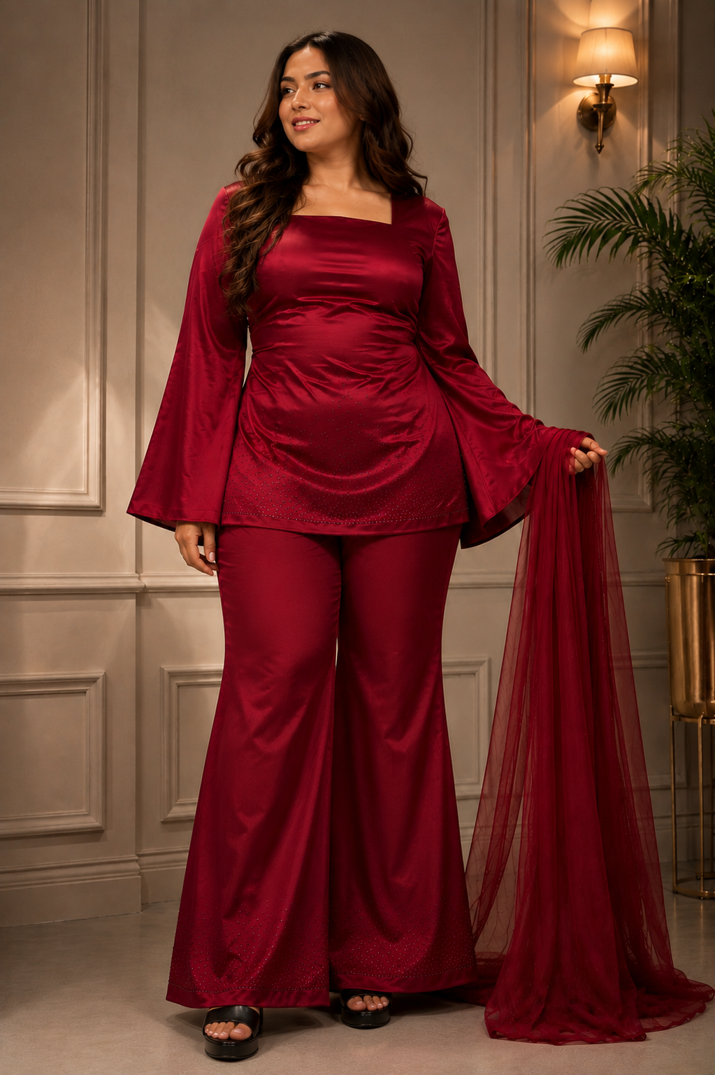 Surkh Adaa Suit Set