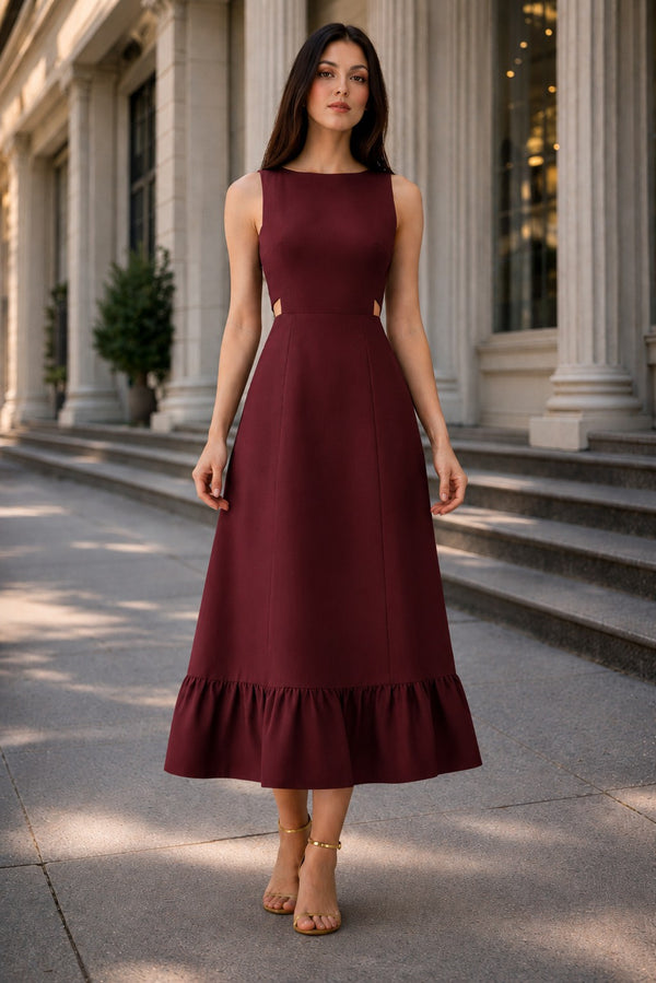 Cut Out Midi Dress