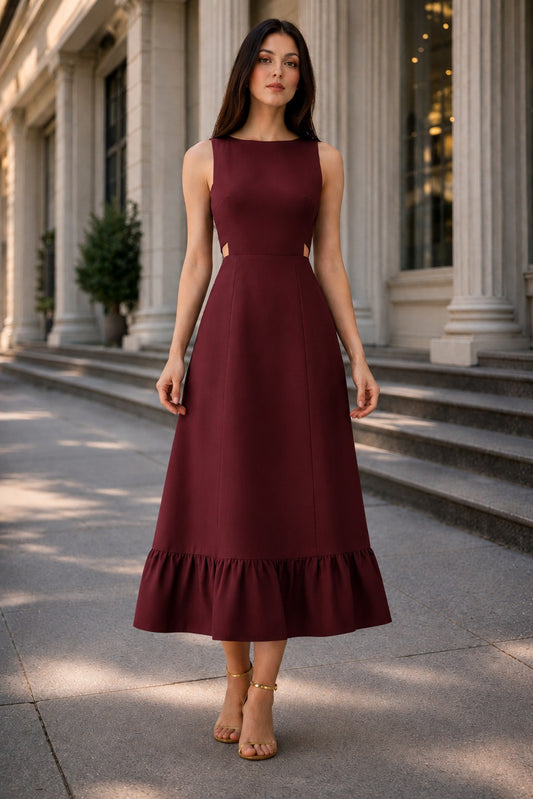 Cut Out Midi Dress
