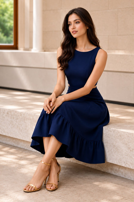 Cut Out Midi Dress