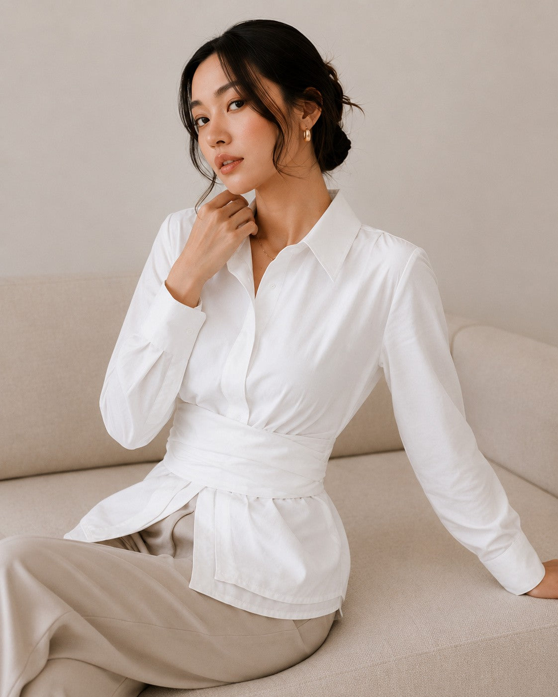 Wrap Waist Shirt