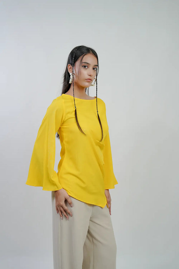 Flare sleeves top