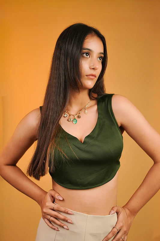 Twist back crop top