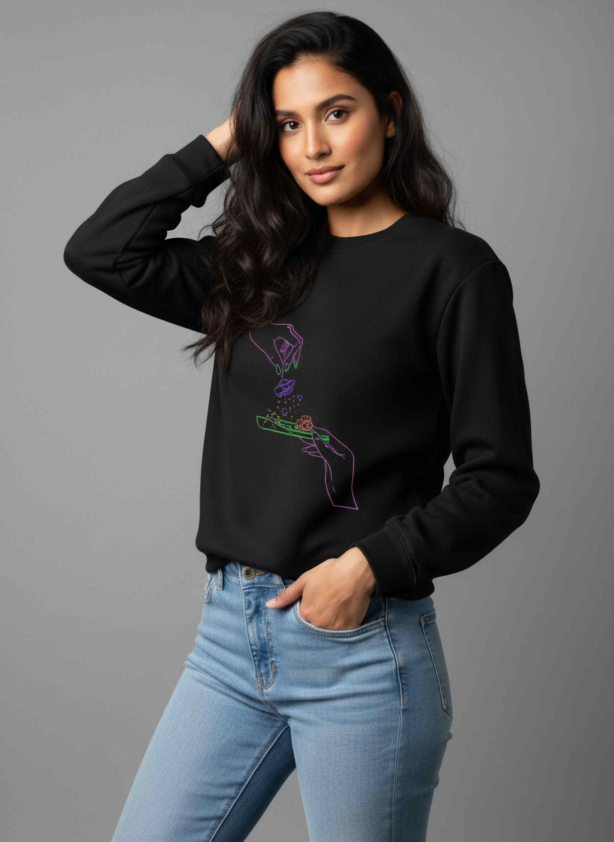 Green Hour Relaxed fit Sweatshirt