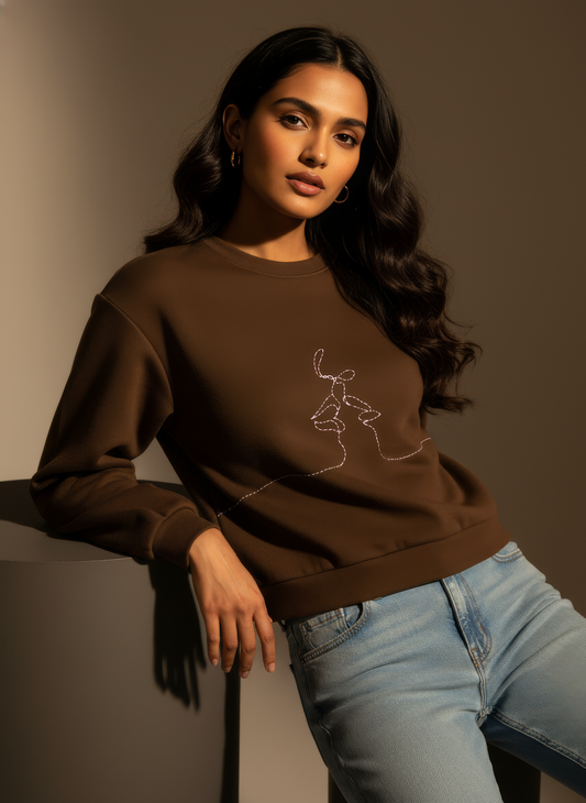 Abstract Relaxed fit Sweatshirt